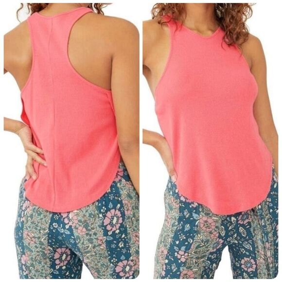 Free People Tops - Free People X Intimately Out The Door Tank Ribbed coral pink large NEW